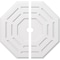 Ekena Millwork Westin Architectural Grade PVC Contemporary Ceiling Medallion, Two Piece, 38"OD x 3"ID x 15"C x 1"P CMP38WN2-03000 - alternate 1
